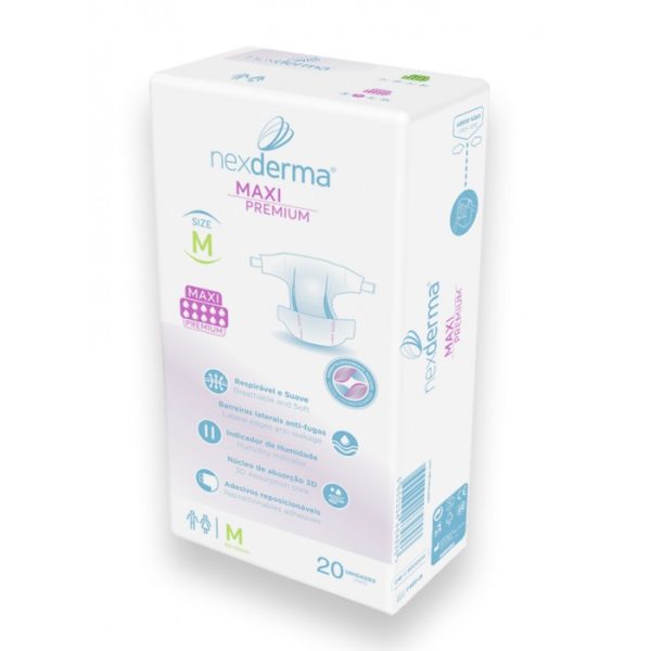 Maxi Premium Fralda Incontinência - M Nexderma 20un