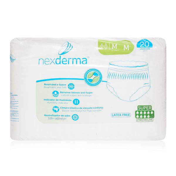Nexderma Fralda Cueca de Adulto Super Premium M 20Un