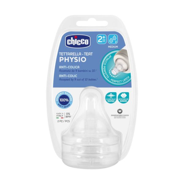 Chicco P5 Tetina Silicone Médio 2M+
