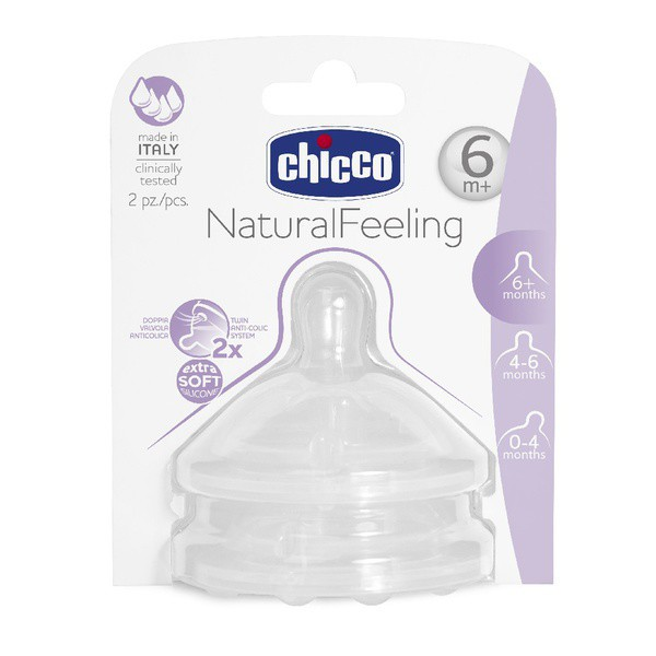 Chicco NaturalFeeling Tetina Silicone 6M+