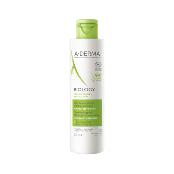 A-Derma Biology Leite Desmaquilhante Dermatológico 400mL