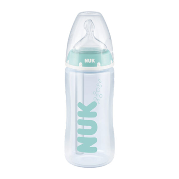 Nuk Biberão First Choice+ Silicone Anti-Cólicas Indicação Temperatura 300 mL
