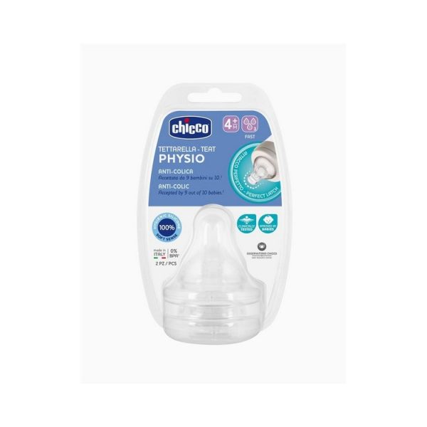 Chicco Tetina P5 Silicone Fluxo Rapido 4M+