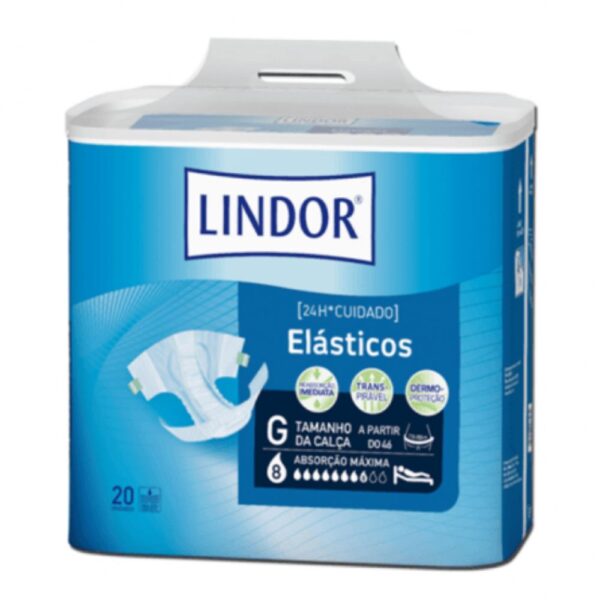 Lindor Elásticos Maxi Tam L 20 Fraldas