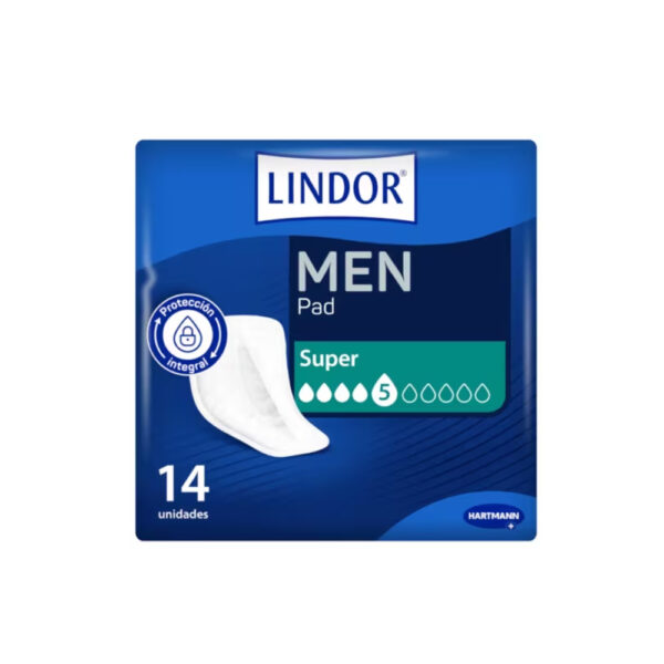 Lindor Men Pad Pensos Super (5 Gotas) 14 Unidades